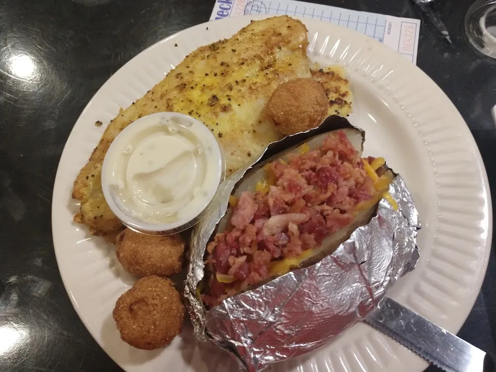 Lemon Pepper Catfish Dinner