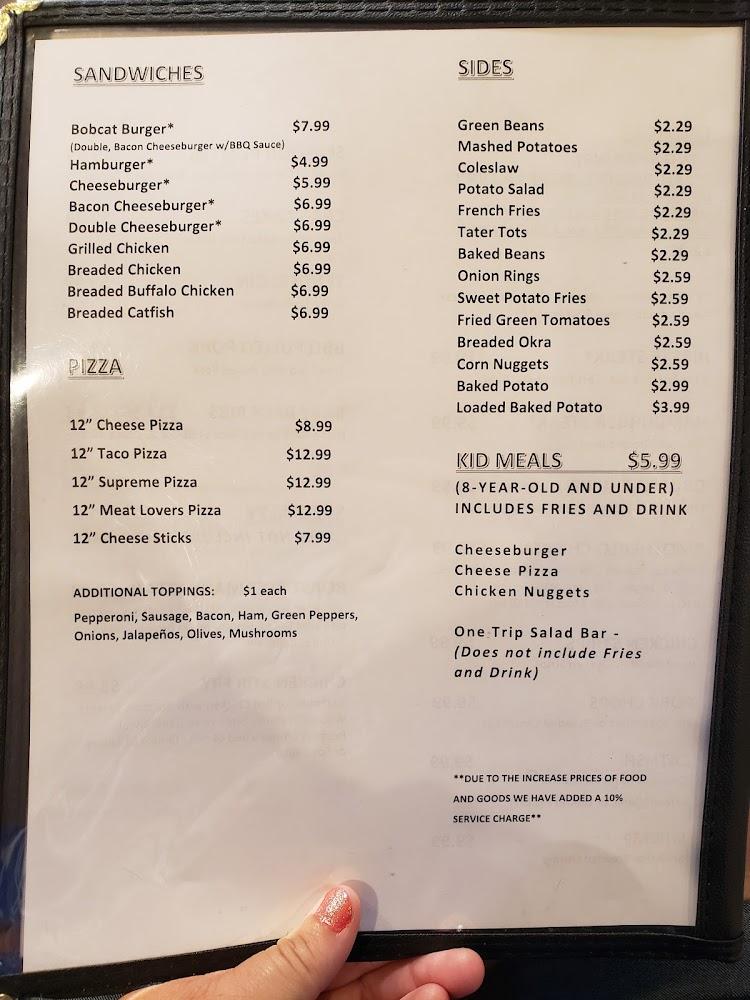 Bobcat Den Menu image 1